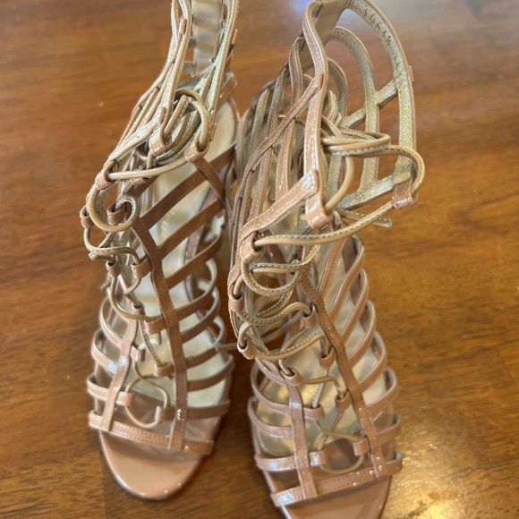 Gianvito Rossi Gladiator Heels‎ Lace Up Cage Stiletto Sandals Size 36 - Picture 7 of 12